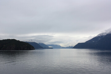 Ferry to Sunshine Coast, British Columbia, Canada - obrazy, fototapety, plakaty
