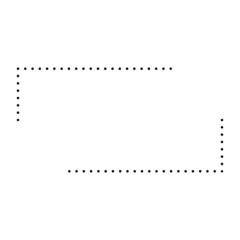 dotted corner edge frame
