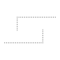 dotted corner edge frame
