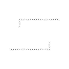 dotted corner edge frame
