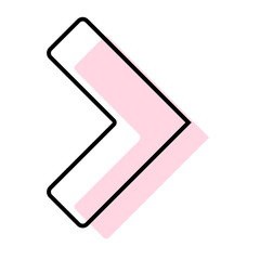 pastel arrow element
