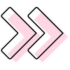 pastel arrow element
