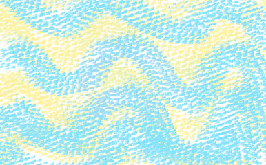 yellow and blue wavy stripes. abstract watercolor background