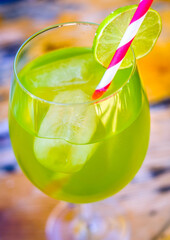 typical summer drink in a glass