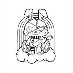 Pastel Goth Coloring page for all ages