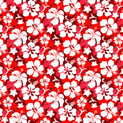 Red Hawaiian Shirt Pattern © MissChatz