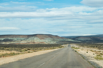 road between mountains of beautiful colors, Argentina.