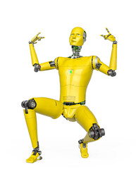 almost human cyberman is doing a gangster hiphop pose