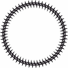 Round frame. Circle Ornamental decorative frame with leaves and floral element 