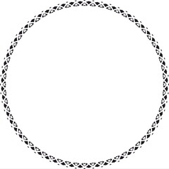 Round frame. Circle Ornamental decorative frame

