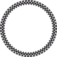 Round frame. Circle Ornamental decorative frame
