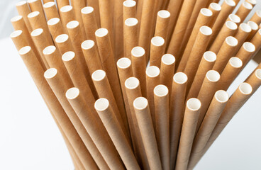 Brown Paper Drink Straws