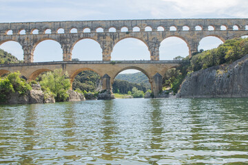 Fototapeta premium Pont du Gard Aquaduct Roman Ruins