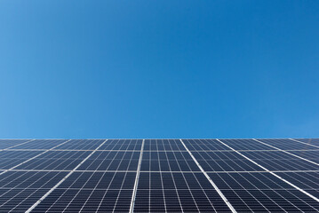 Solar panels on a roof