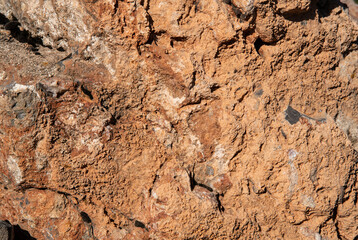 Texture of the rock  wall stone.