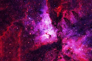 Beautiful, bright, distant space nebula. Elements of this image furnished by NASA