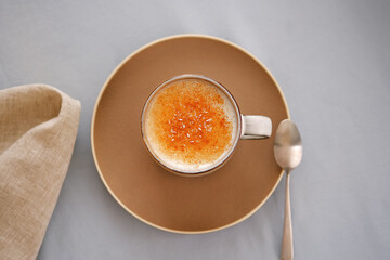 Traditional Turkish hot beverage salep or Sahlep.