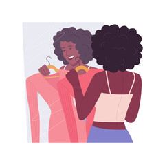 Create your look isolated cartoon vector illustrations.