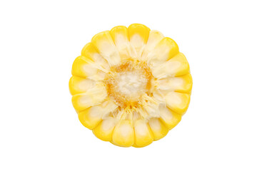 Corn isolated on white background with clipping path