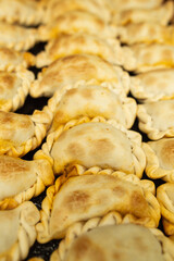 Argentine meat empanadas ready to be served