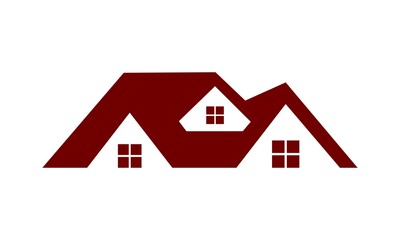 simple roof home building vector