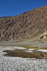 Badwater Basin at Death Valley National Park in California the lowest elevation in the Western Hemisphere