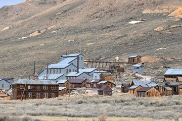 The ghost town of Bodie in California