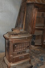 Vintage wood stove in Bodie State Historic Park California