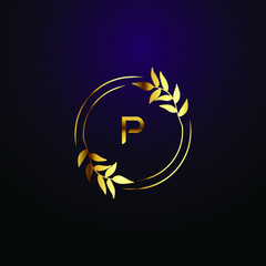 Premium luxury Vector elegant gold and  font Letter C Template for company logo with monogram element 3d Design