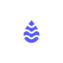 water and water drop simple icon