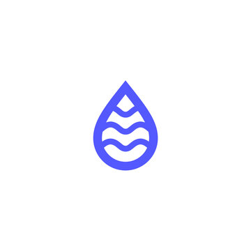 water and water drop simple icon