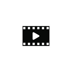 Fototapeta premium simple movie and video icon