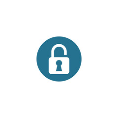 simple lock and padlock icon