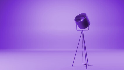 Cinema Light Lamp Purple Studio