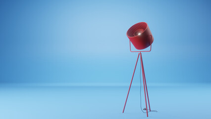 Cinema Light Lamp Red Studio Blue