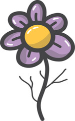 Cute Flower purple art