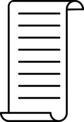 Paper filled outline icon, line vector sign, linear colorful pictogram isolated on white. Document symbol, logo illustration..eps