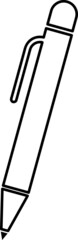 pen, icon, vector illustration line art on white background..eps
