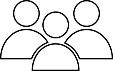 People, Relation, Person icon vector illustration line art.eps