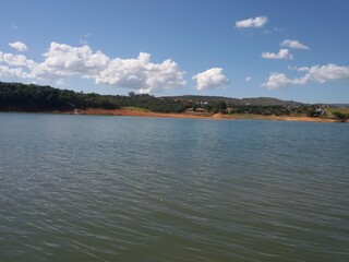 lake and mountains