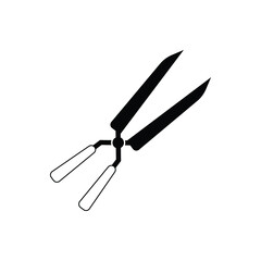 Garden shears icon design isolated on white background