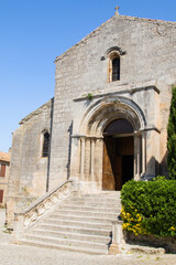 Fototapeta na wymiar French roman ruin church