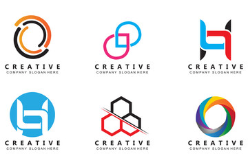 Work Team Logo Design, Company Brand Illustration