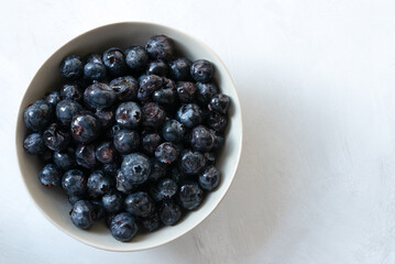 Fresh Blueberries in a Bowl