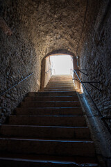 Stairs from the underground to the sky