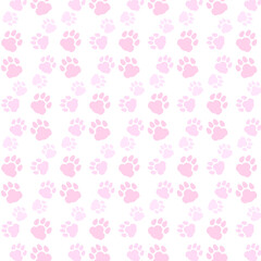 シンプルな動物のあしあとのベクターパターンイラスト