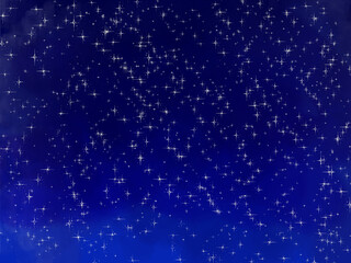 Stars in the night sky for illustration and design