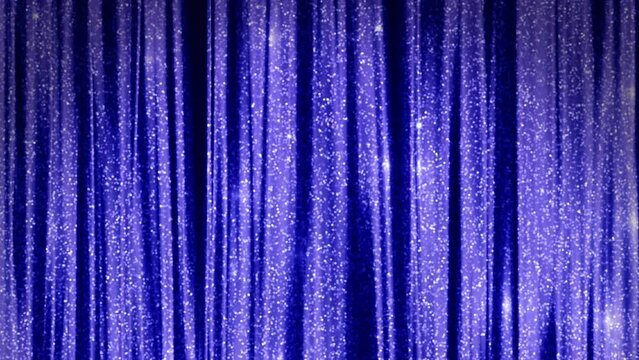Blue Curtain Background 4K