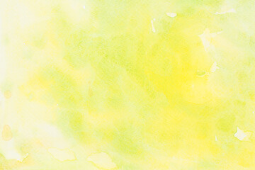 Obraz na płótnie Canvas yellow painted watercolor background texture