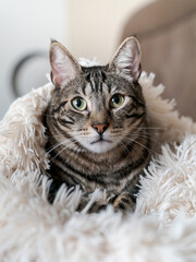 Naklejka premium portrait of a cat 